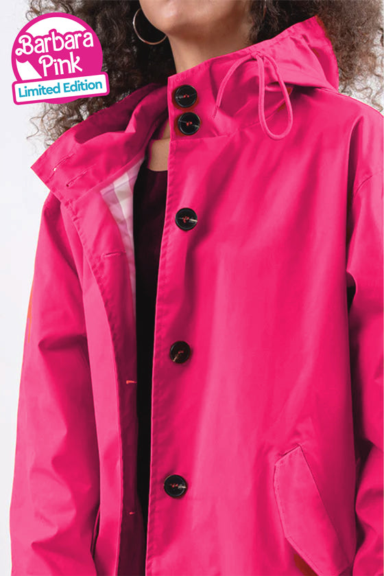 BARBARA PINK WINDBREAKER | Women's Linen Clothing– WJacket
