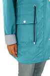 STRIPED TURQUOISE OASIS WINDBREAKER JACKET